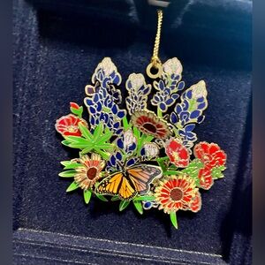 Bluebonnets Wildflowers Texas Christmas Ornament